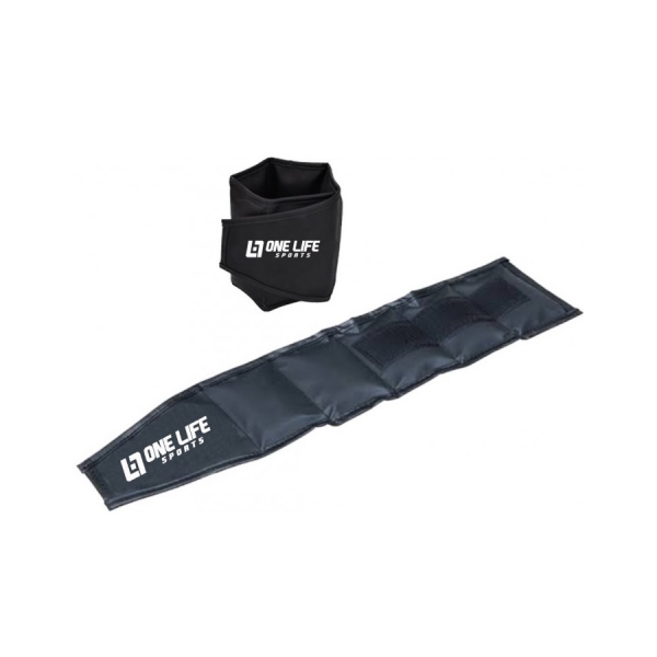 Par de Caneleira Tornozeleira Profissional 3kg - One Life - Preto