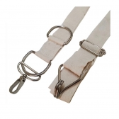 Faixa Central Rede de Tênis c/ Regulagem Altura Pangué - Creme/Cinza