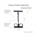 EXTENSOR ELÁSTICO PEDAL VOLLO - Preto