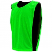 Kit com 10 Coletes Esportivos Dupla Face TRB - Verde Claro/Preto