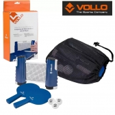 Conjunto Tênis de Mesa Ping Pong com 6 Peças Vollo - Azul/Preto