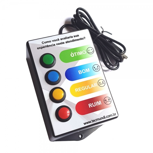 Opiniômetro (Sistema de Classificação do Índice de Satisfação do Atendimento Recebido) - Preto