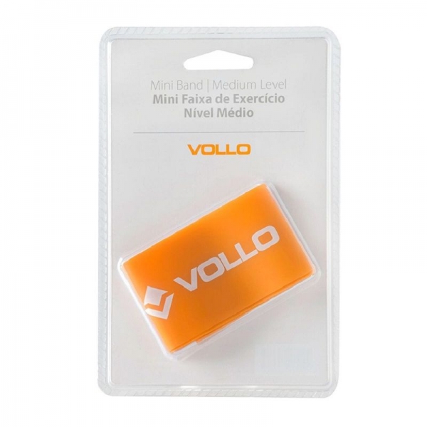 Mini Band de Exercício Nível Médio VP1053 - Vollo - Laranja