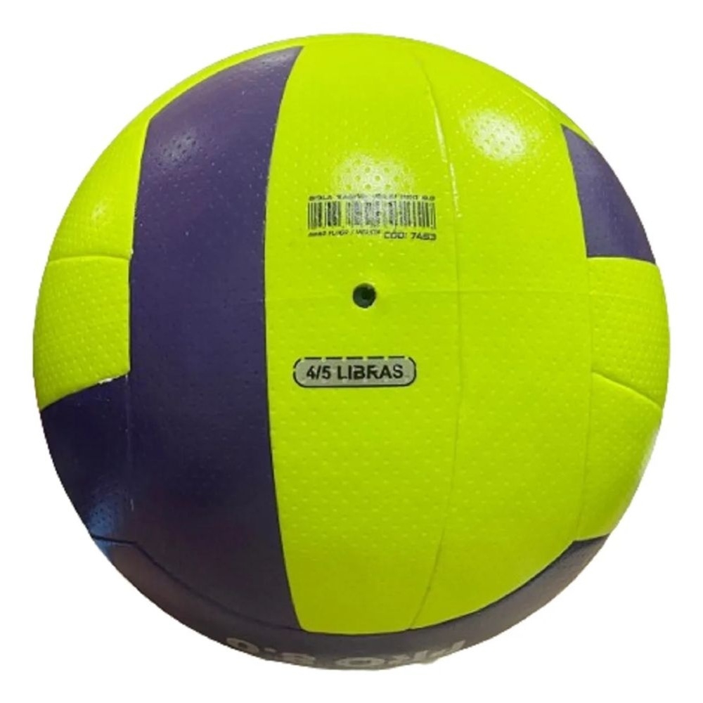 Bola Kagiva Vôlei Pró 8.0 Oficial Super Macia - Amarelo/Roxo