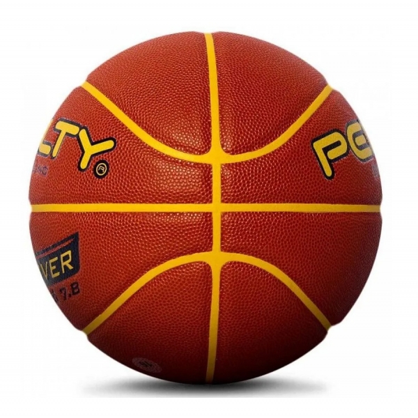Bola Basquete Penalty Masculino 7.8 Crossover X - Marrom/Amarelo