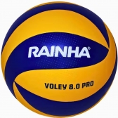 Bola Vôlei Rainha 8.0 Pro - Amarelo/Azul