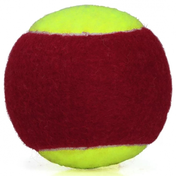 Kit com 30 Bolas de Tênis Spin Soft 25% Amarelo e Vermelho - Amarelo/Vermelho