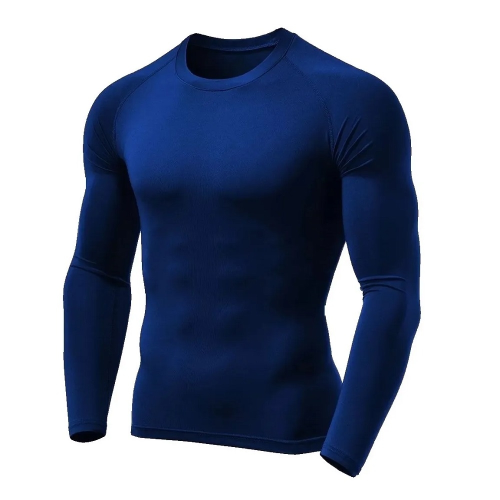 Camisa Segunda Pele com Proteção Solar UV-A e UV-B - Azul Escuro
