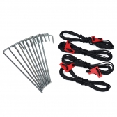 Kit de Beach Tennis Desmontável Semi Profissional - Master Rede - Preto