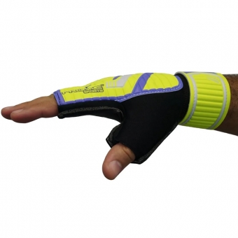 Luva Progne de Goleiro Futsal Amarelo/Roxo