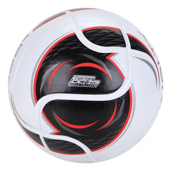 Bola de Futsal Max 200 Term XXII Penalty Sub 11 / Sub 13 - Branco+Preto - Branco/Preto