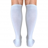 Kit com 10 Pares de Meiões Lisos de Futebol - Severa - Branco