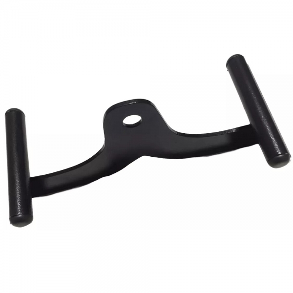 Barra Puxador Anatômico 30cm Semi Pronada Pulley Remada - Preto