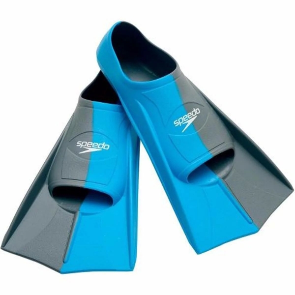 Nadadeira Speedo Fin Dual Treino Tamanho 34-35 - Azul+Cinza - Azul 