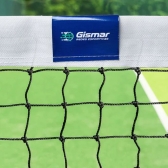 Rede de Tênis com 1 Faixa - Gismar Redes - Branco/Preto