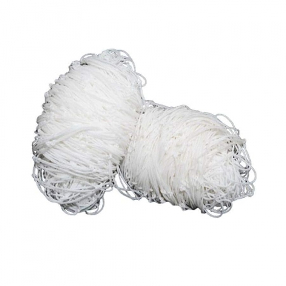 Par de Rede Futebol Society 4 Metros Fio Nº 2 Nylon - Matrix - Branco