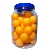 Pote de Bola de Tênis de Mesa AF Brinq com 48 Unidades - Laranja