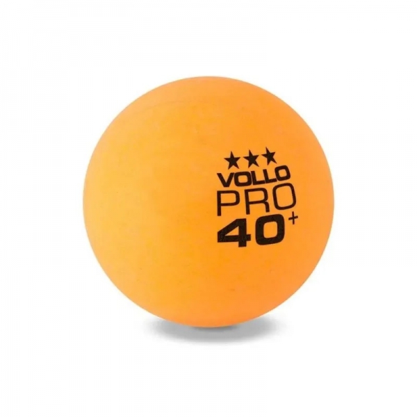 Bola de Tênis de Mesa Laranja 3 Estrelas 6 Unidades Vollo - Laranja