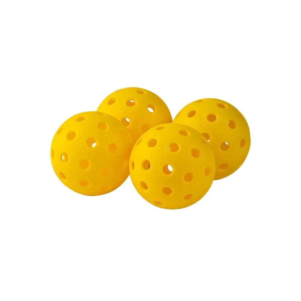 Kit Pickleball Performance 2 Raquetes 4 Bolas e Bolsa Vollo - Preto