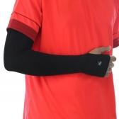 Par de Manguito Kanxa com Polegar e Proteção de Raios UV-A e UV-B - Preto/Branco