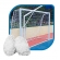 Par de Rede Gol Futsal Véu Fio 6mm Branca - Gismar Redes - Branco