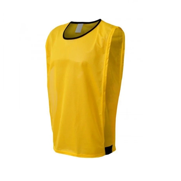 Kit com 8 Coletes Modelo Aberto de Futebol de Campo/Society/Futsal - TRB - Amarelo/Preto