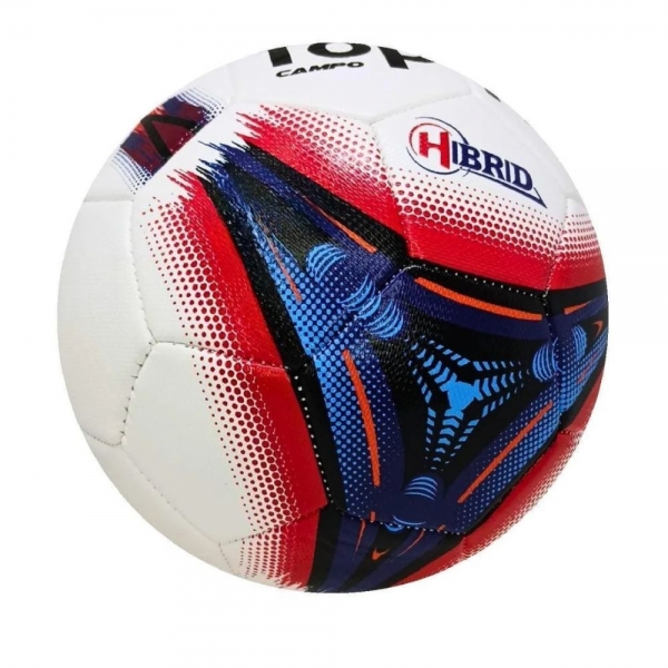 BOLA FUTEBOL DE CAMPO BOLEIRO HIBRID - TOPPER - Branco/Preto
