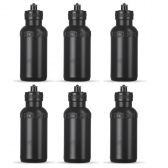 Kit 6 Unidades Squeeze Magussy 500ml - Preto/Preto