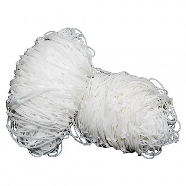 Par de Rede Futebol De Campo Fio 2mm Nylon - Master - Branco
