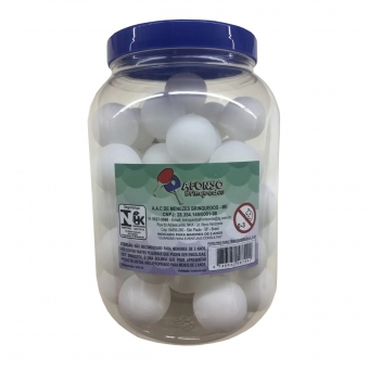 Pote de Bola de Tênis de Mesa AF Brinq com 48 Unidades