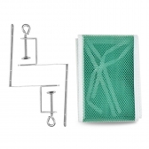 Kit Tênis de Mesa Pista e Campo Controle com Rede, 2 Raquetes e 3 bolinhas - Vermelho