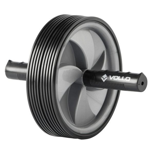Roda de Exercício Abdominal Dupla Vollo - Cinza