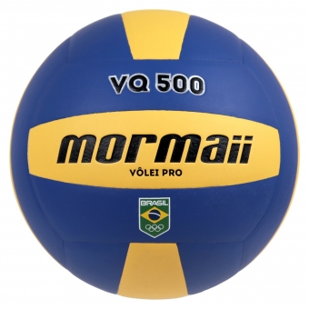 Bola Vôlei de Quadra Mormaii VQ-500 Pro COB Time Brasil - Azul e Amarelo