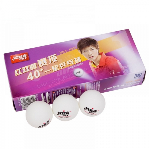 Bola para Tênis de Mesa CellFree Dual 1 Estrela (10 und) - DHS - Branco