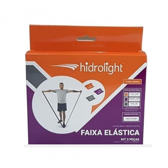 Faixa Elástica Kit Com 3 Peças Hidrolight