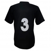 Jogo de Camisa TRB 20 de Linha e 1 Goleiro Preto/Branco - Preto/Branco