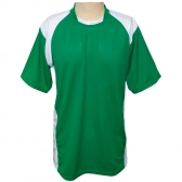 Kit 16+1 Camisa TRB Verde/Branco, Calção Branco e Goleiro - Verde/Branco