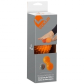 Conjunto de Rolo e Bola de Massagem Vollo - Laranja/Cinza