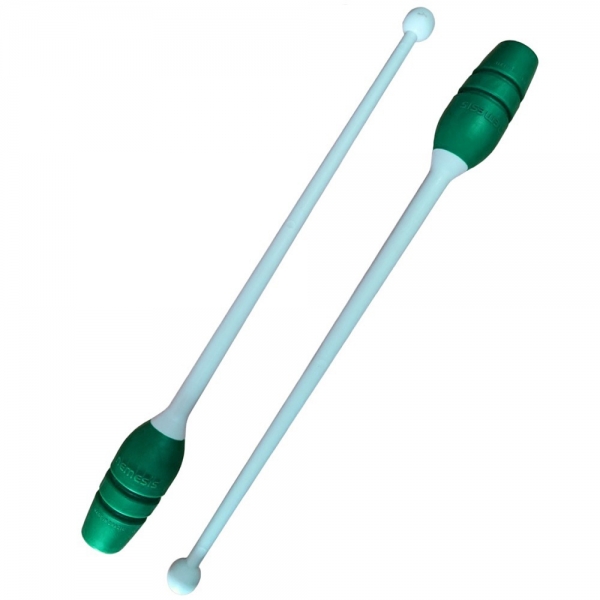 Par de Maça Ginástica Rítmica Conectável Infantil/Juvenil 40cm - Tuimader - Verde