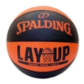 Bola de Basquete Spalding Lay up Tamanho 3 - Preto/Laranja