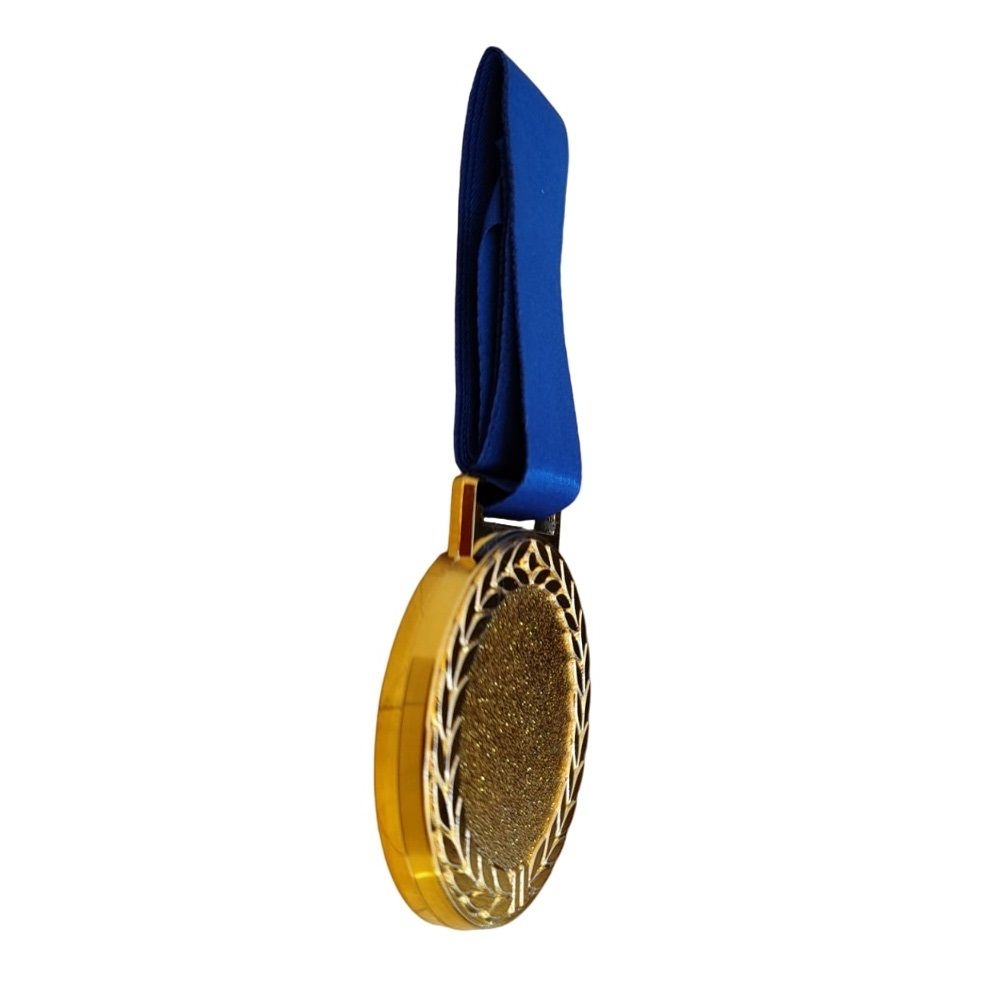 Kit com 5 Medalhas 50mm - Piazza - Amarelo
