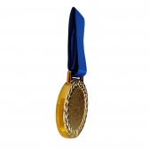 Kit com 5 Medalhas 50mm - Piazza - Amarelo