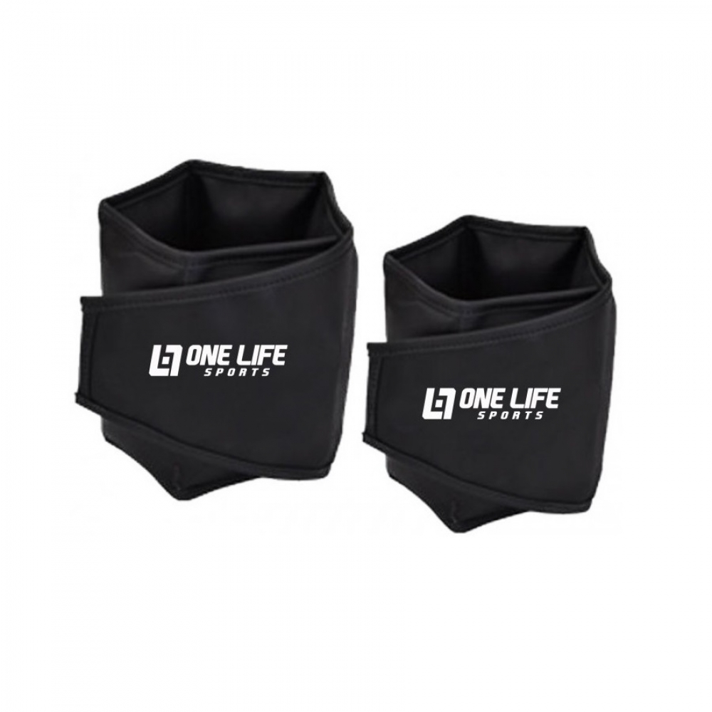 Par de Caneleira Tornozeleira Profissional 3kg - One Life - Preto