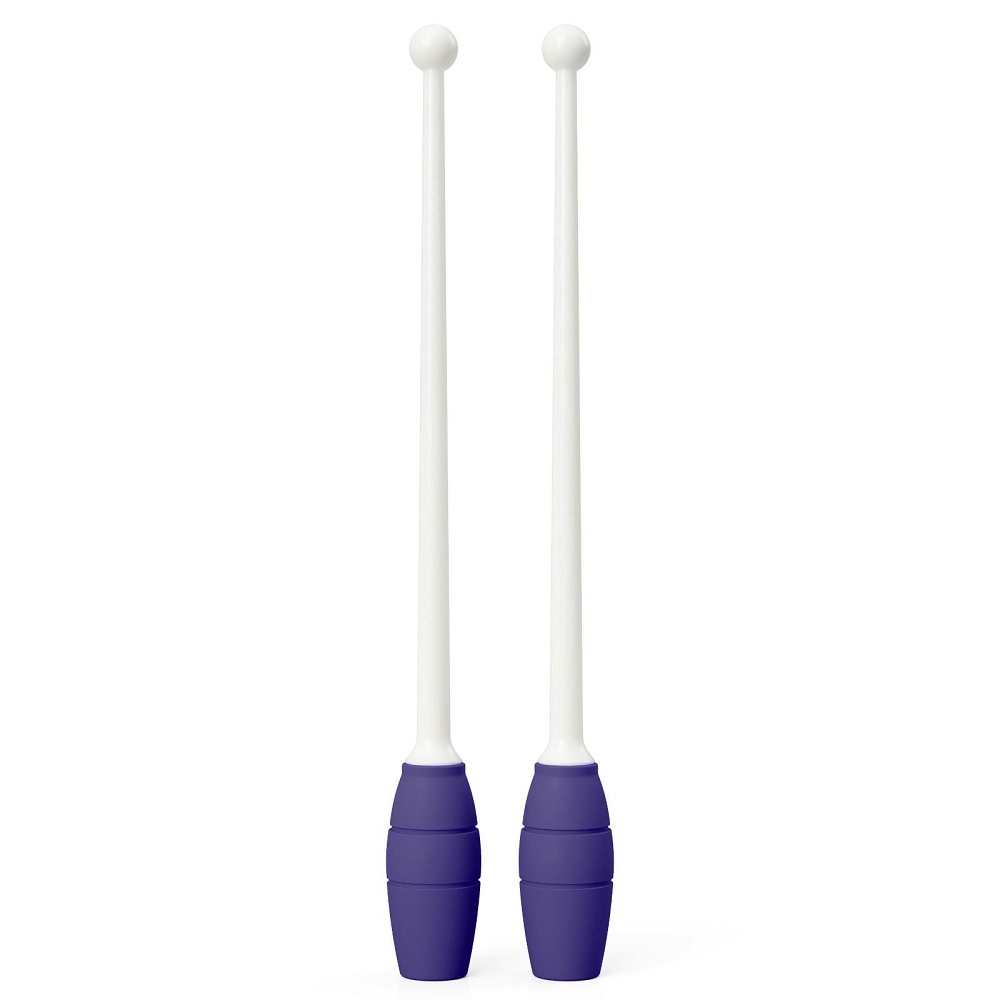 Maça de Ginástica Rítmica Conectavel Par Adulto 40cm Tuimader - Branco/LilÃ¡s