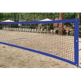 Rede Beach Tennis Oficial 4 Faixas Azul - Master Rede - Azul/Preto