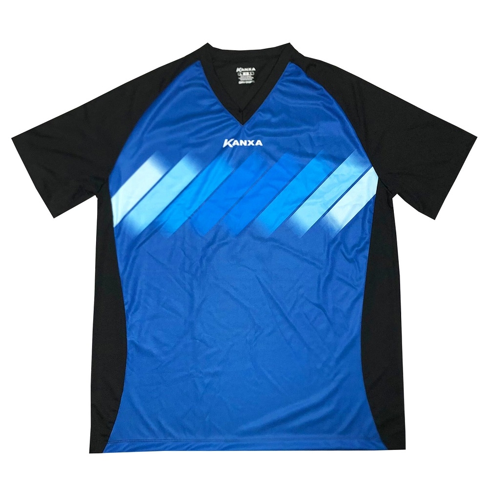 Camisa de Goleiro Kanxa modelo Pop Plam - Azul/Preto