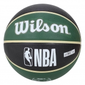 Bola Basquete Wilson NBA Tribute #7 Milwaukee Bucks - Preto/Verde Escuro