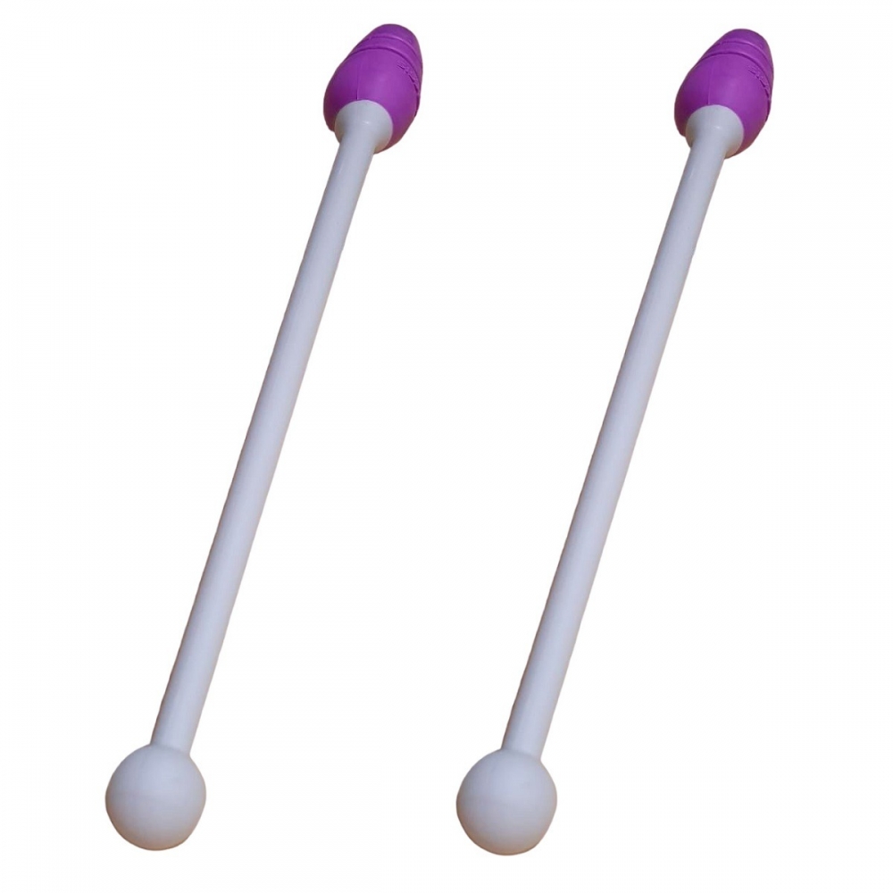 Maça de Ginástica Rítmica Conectável Par Infantil 40cm Tuimader - Roxo