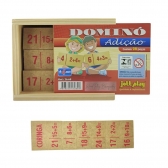 Dominó Adição Vermelha  Jott Play 28 Peças - Vermelho