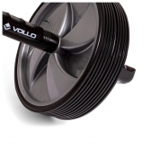 Roda de Exercício Abdominal Dupla Vollo - Cinza